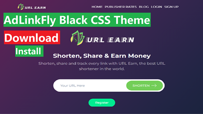 AdLinkFly Black CSS Theme Free Download