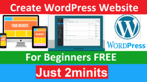 how to create a wordpress website for beginners free
